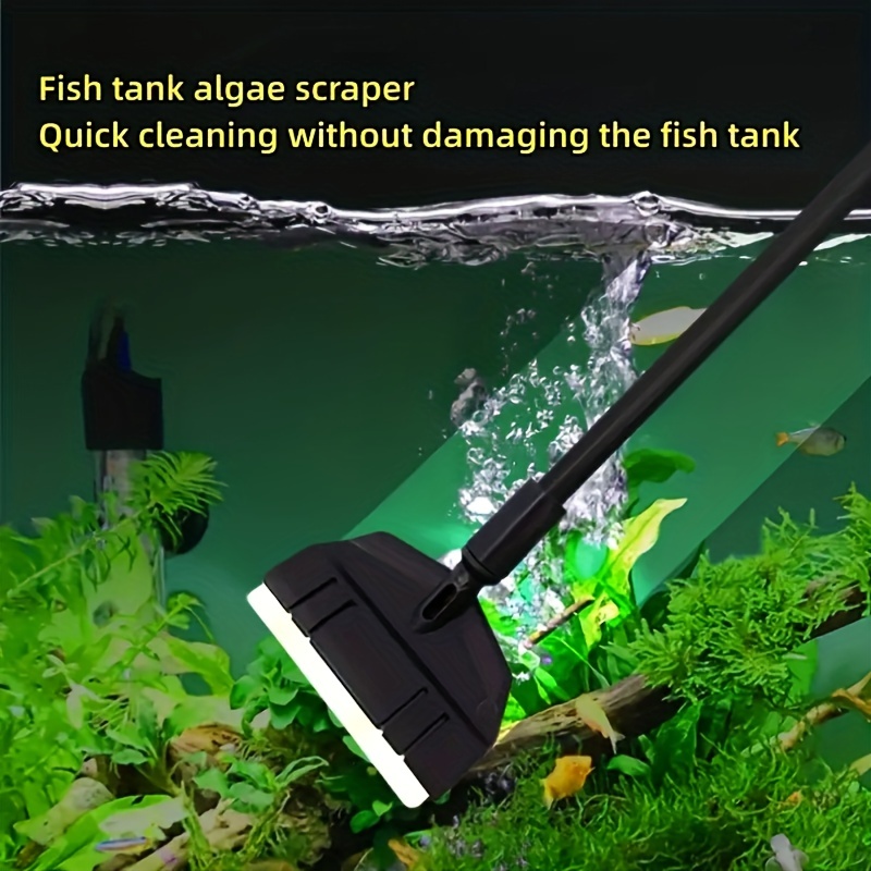 Fish Tank Cleaning Tool Flat Sand Algae Removal Dual-use Glass