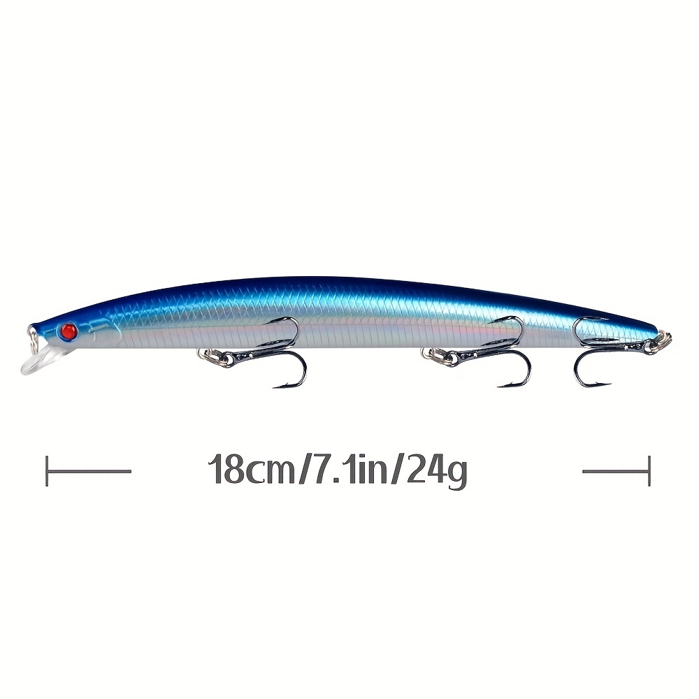 Jerkbait Fishing Lure Bionic Bait Treble Hooks Saltwater - Temu Canada