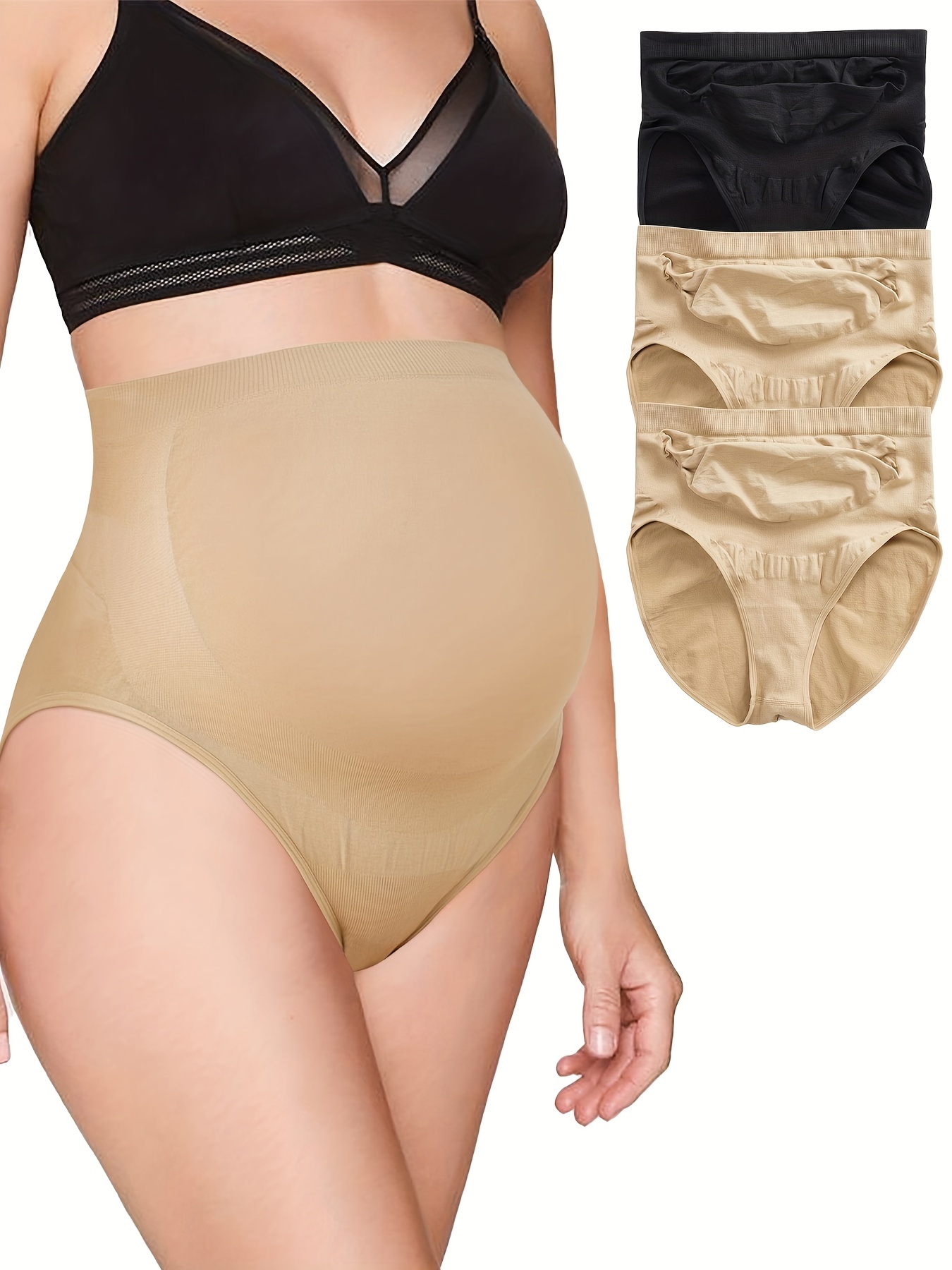 Plus Size Cotton Pregnancy Maternity Underwear V Neck Cross-Criss Wireless  Breastfeeding Bralette Panties Briefs Nursing Bra Set