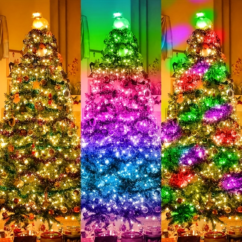 Christmas Tree Lights Remote Control Waterproof LED String Lights for Xmas  Tree Holiday Party Light Strip Christmas Decoration - AliExpress