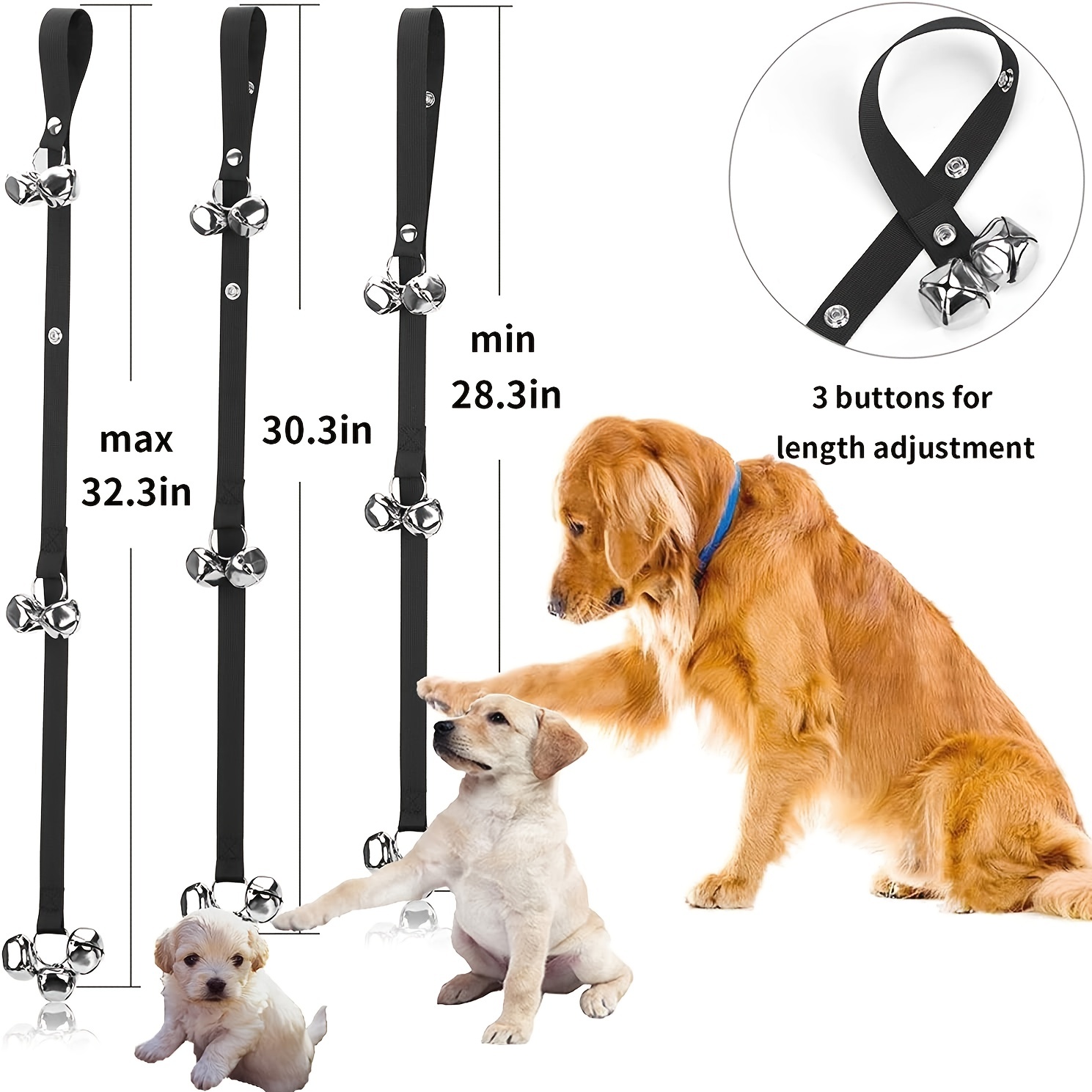 Buy Dog Doorbells: Puppy Bells For Dog Training & Adjustable Door Bells