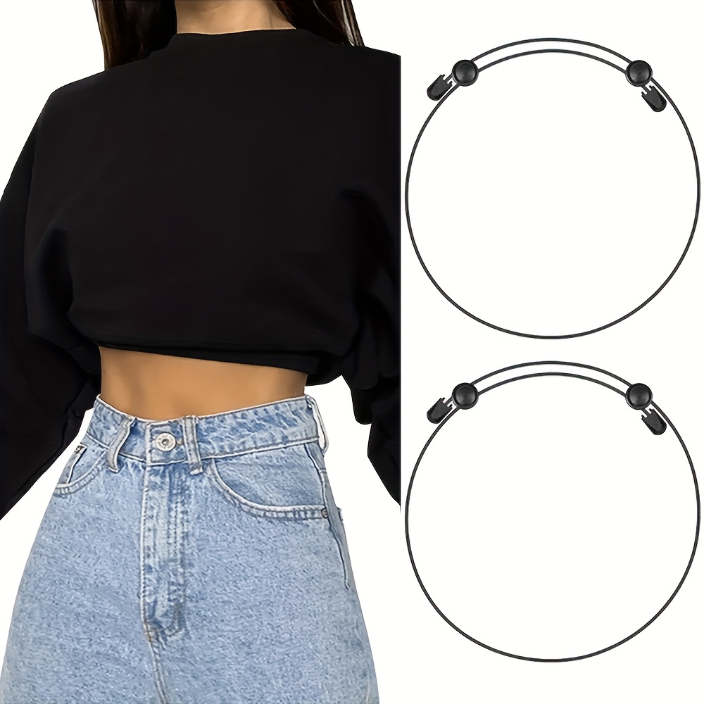 Shirt Cropping Band - Crop Tuck Tool  Lightweight Stretchy Comfortable  Adjustable Shirt Cropping Band Transform The Way Your Tops Caume :  : Clothing, Shoes & Accessories