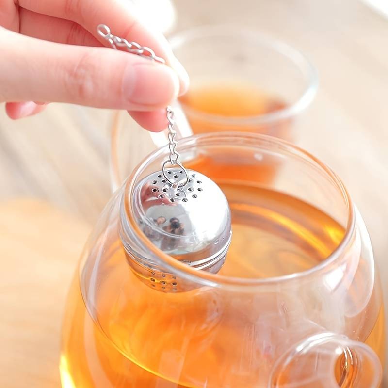 Extra Large Spice Ball Infuser - 3.75" Stainless Steel Tea Ball With Chain For Soups, Stews, Cider & Brewing Tea