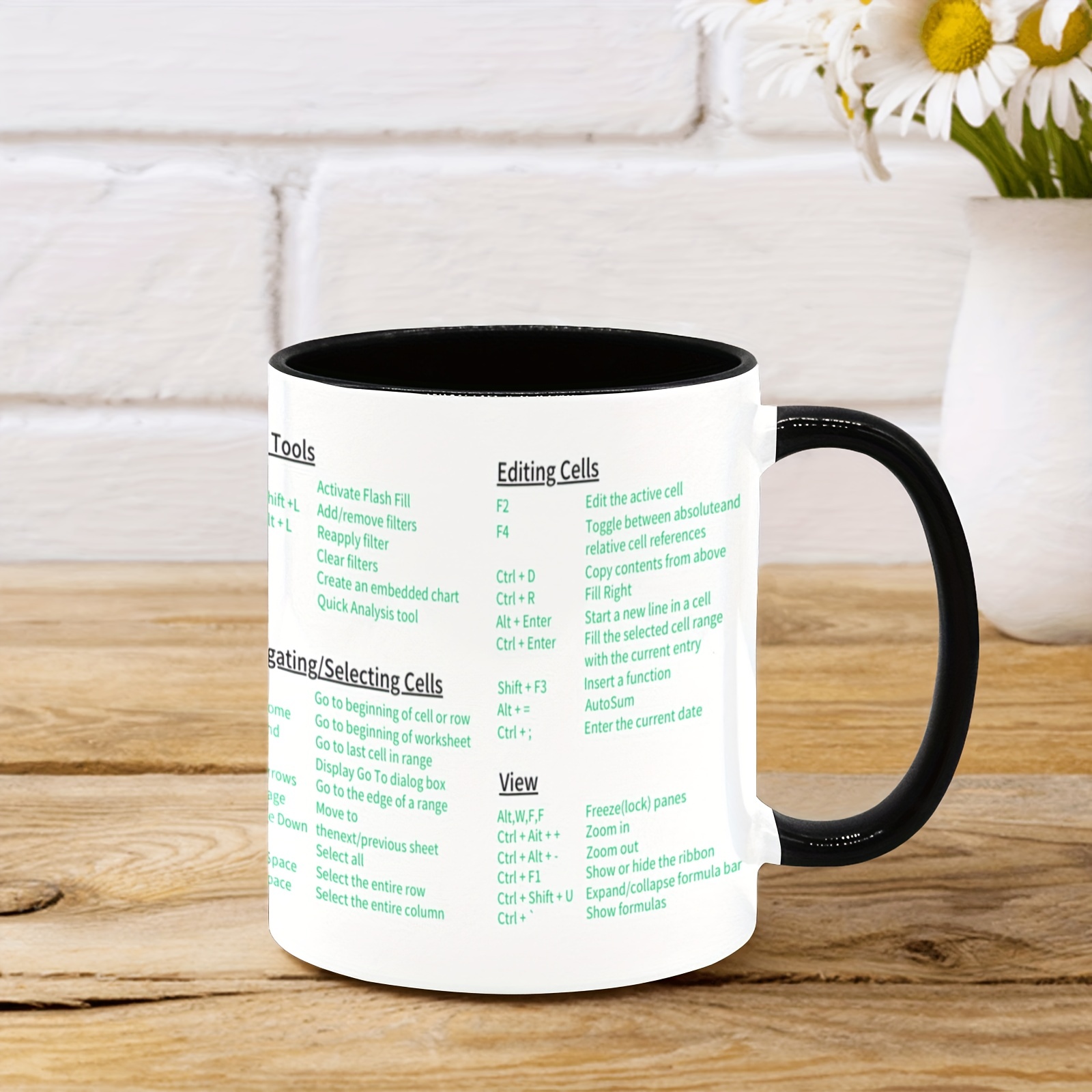 Excel Shortcuts Mug Excel Mug Gift For Accountant Excel - Temu