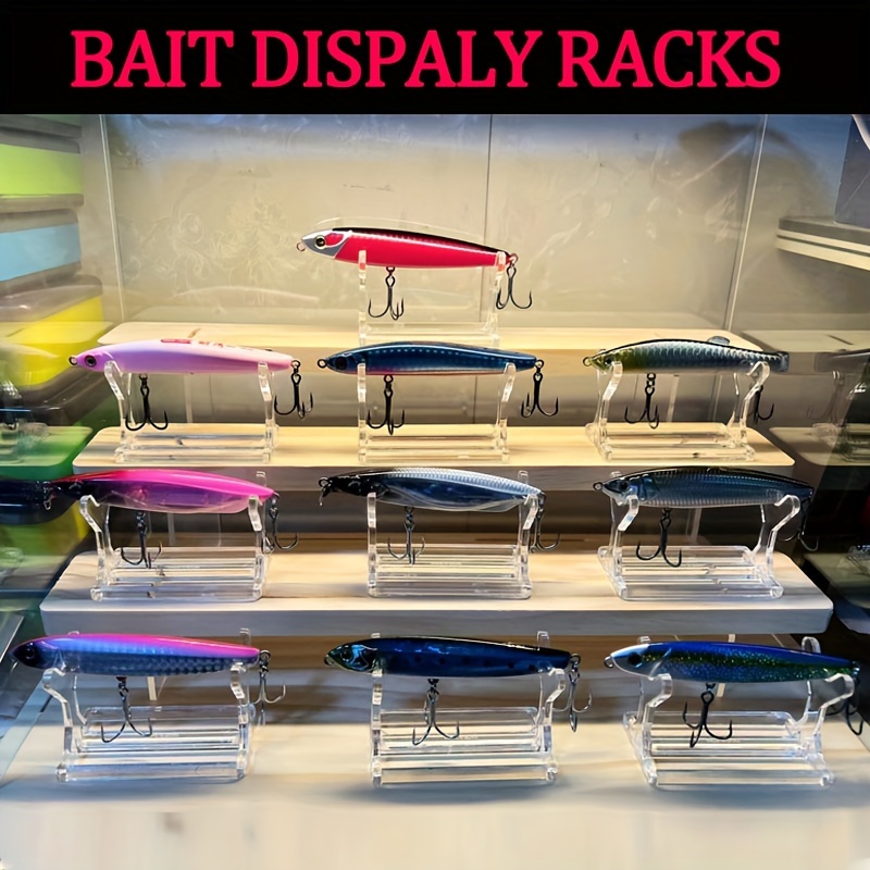 Fishing Lure Showing Stand For Fishing Store Acrylic Display Stand