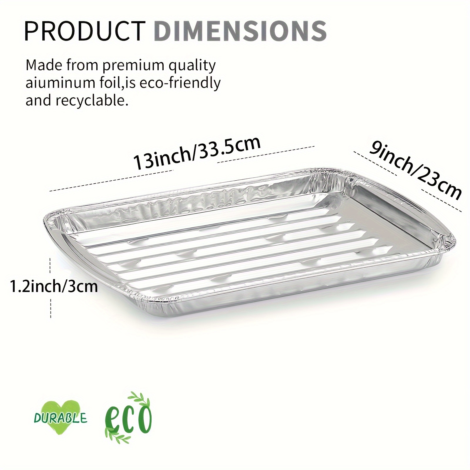 Disposable Aluminum Broiler Pan 9 X 13 Aluminum Foil Grill - Temu