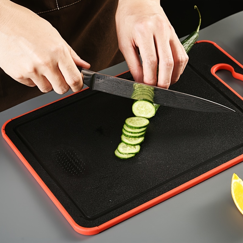 Cutting Boards for Kitchen,Plastic Cutting Board Set of 3, Thick Chopping  Boards for Meat, Veggies, Fruits, with Easy Grip Handle,Dishwasher Safe