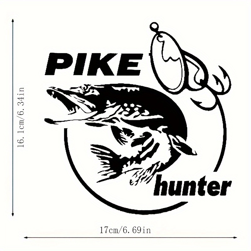 Pike Hunter Fish Fishing Animal Car Sticker Automobiles - Temu Canada