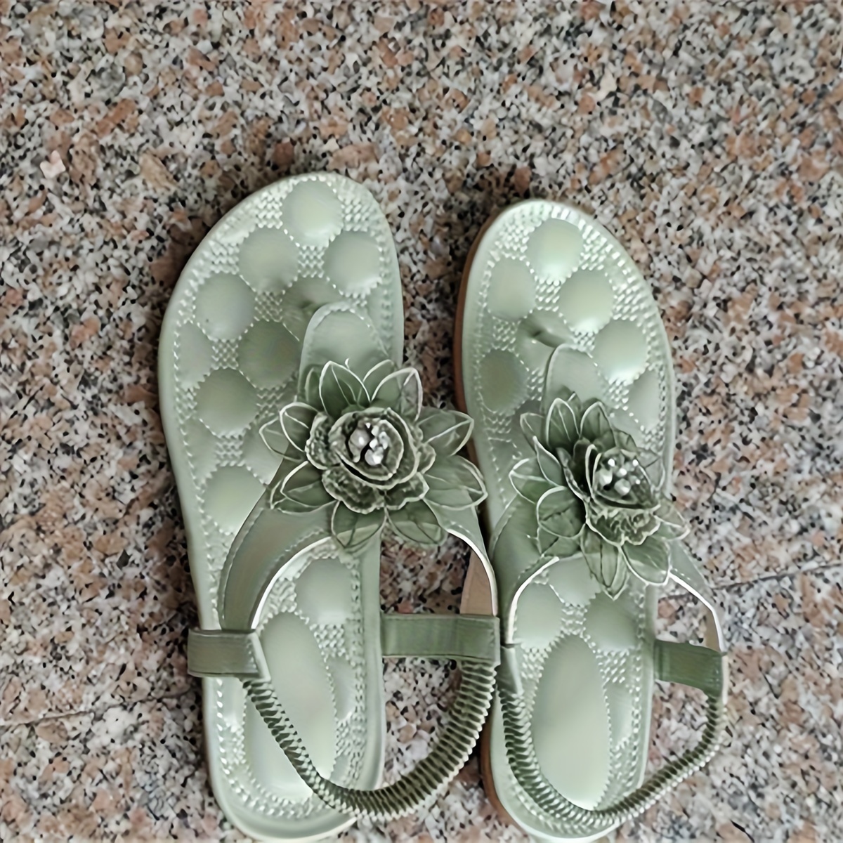 Girl deals thong sandals