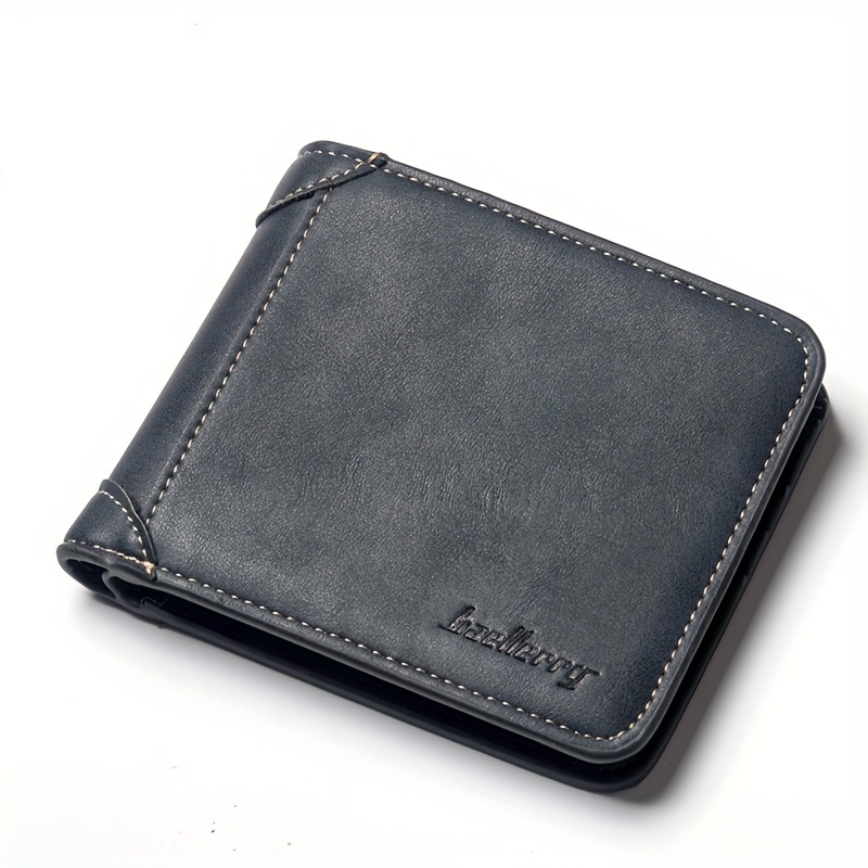 Billetera Hombre Cuero PU Negro Baellerry con Tarjetero y Monedero  BAELLERRY