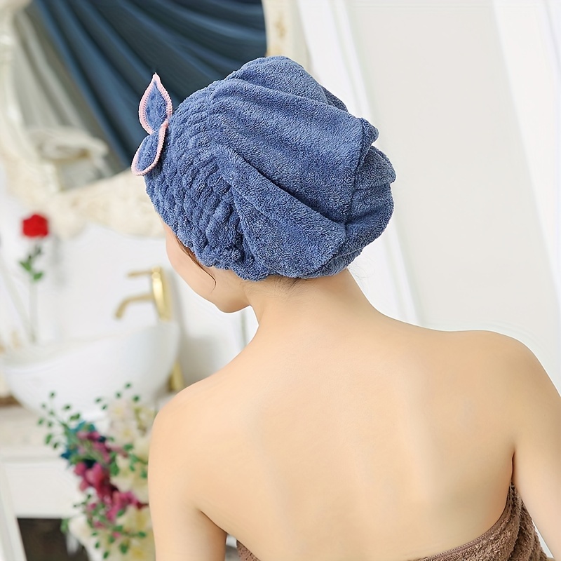 1 Toalla Pelo Mujer Turbante Microfibra Cabello Mojado - Temu