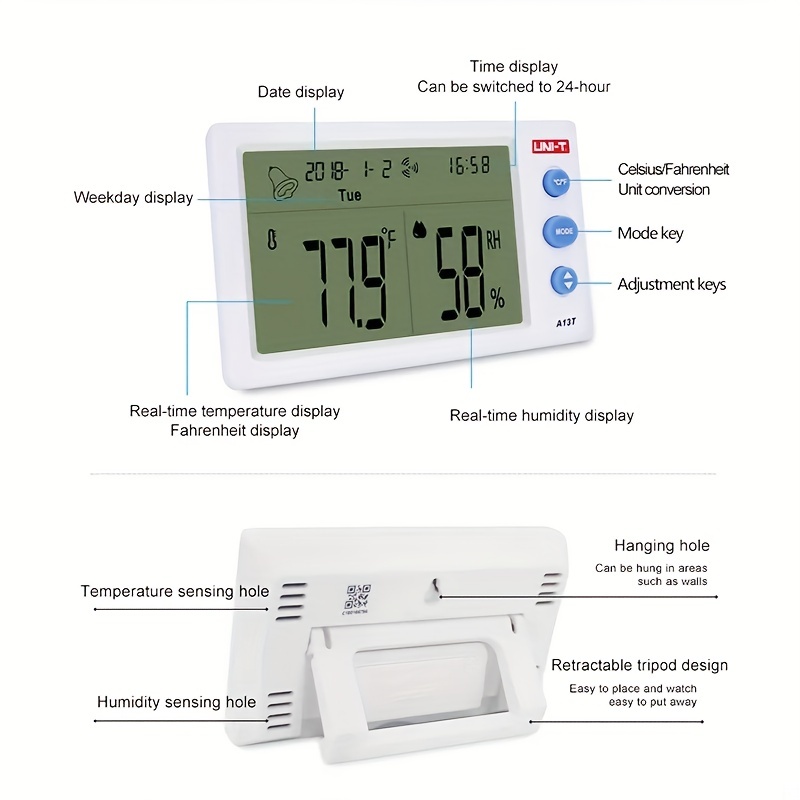 A13T Temperature Humidity Meter - UNI-T Meters