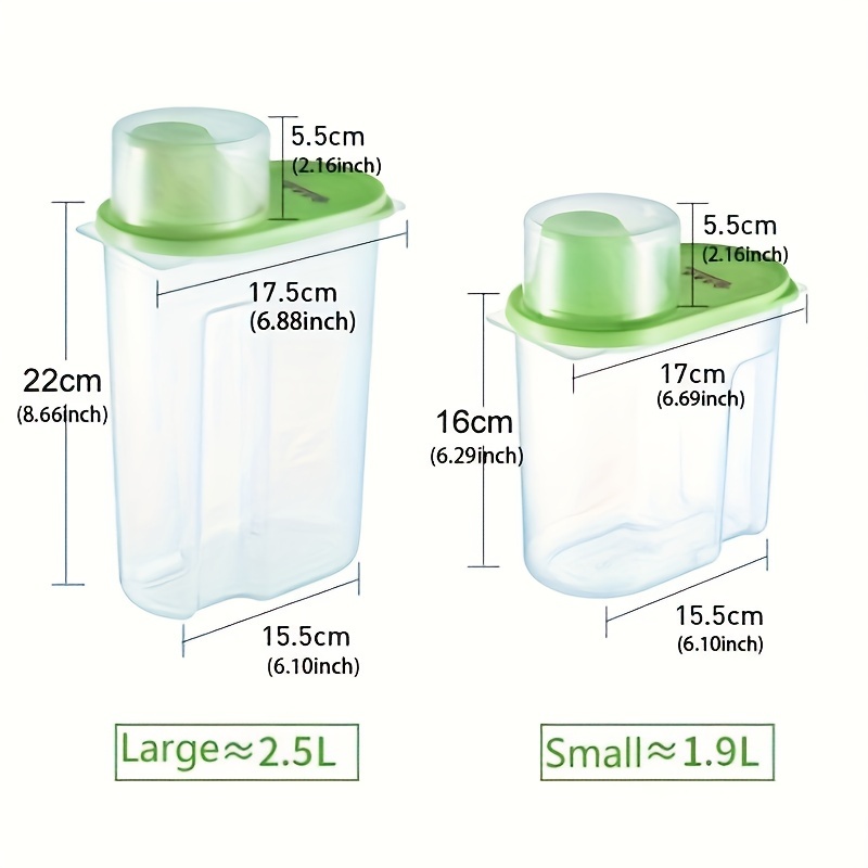 PP Food Storage Box Plastic Clear Container Set with Pour Lids