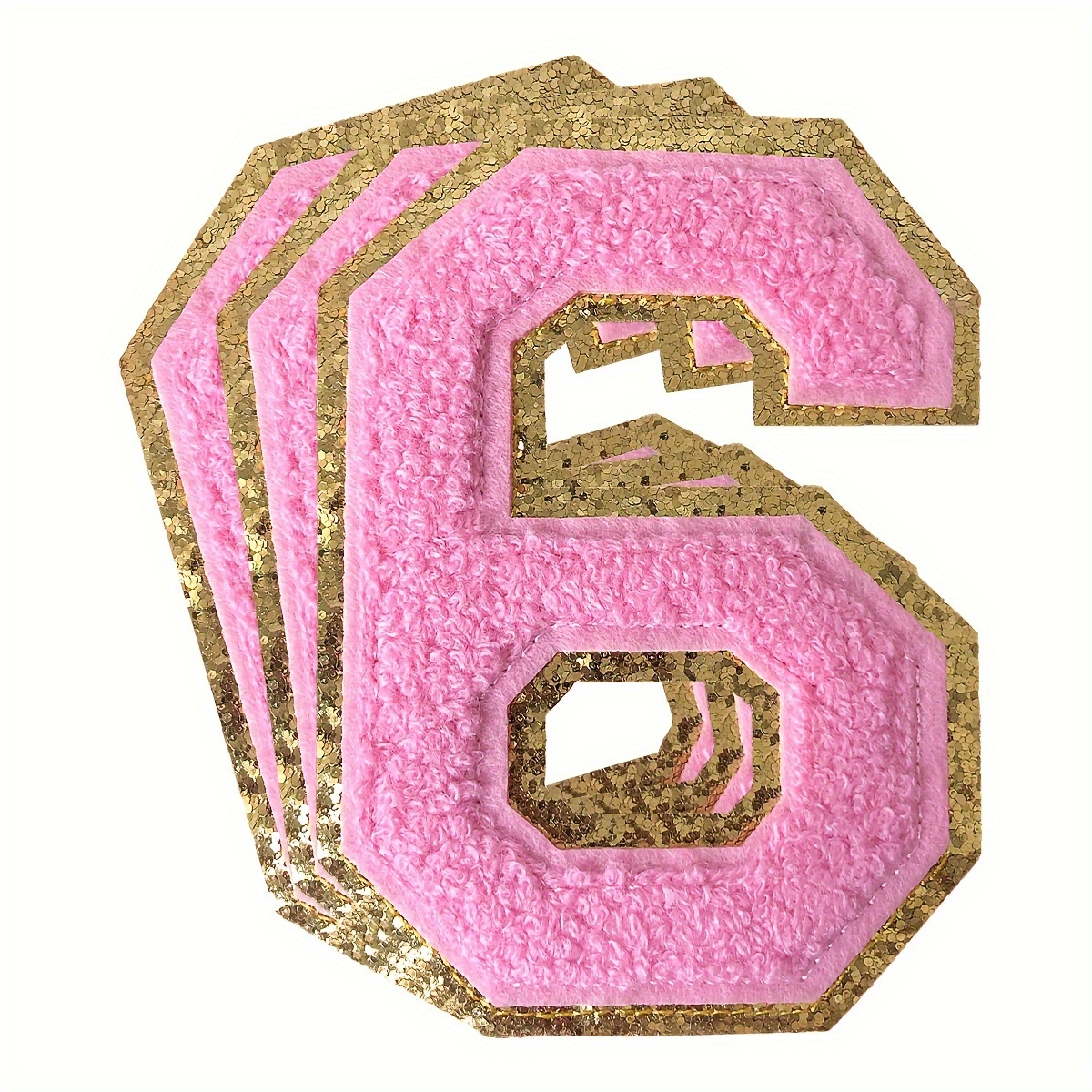 Carnival Hot Pink Glitter - Letter Number Scrapbooking Stickers 92pc NWOP  EK for sale online