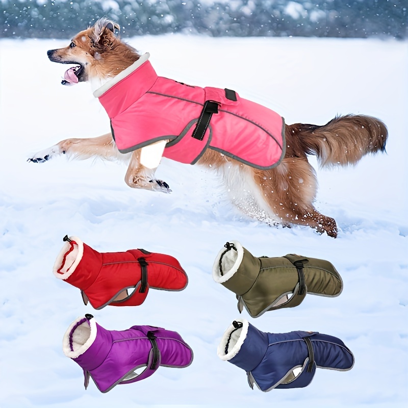 Warm Dog Jacket Zip Up Dog Vest Fluff Coat With Double D Ring Leash  Waterproof Dog Clothing Reflective Dog Snow Suit For Cold Weather - Pet  Supplies - Temu