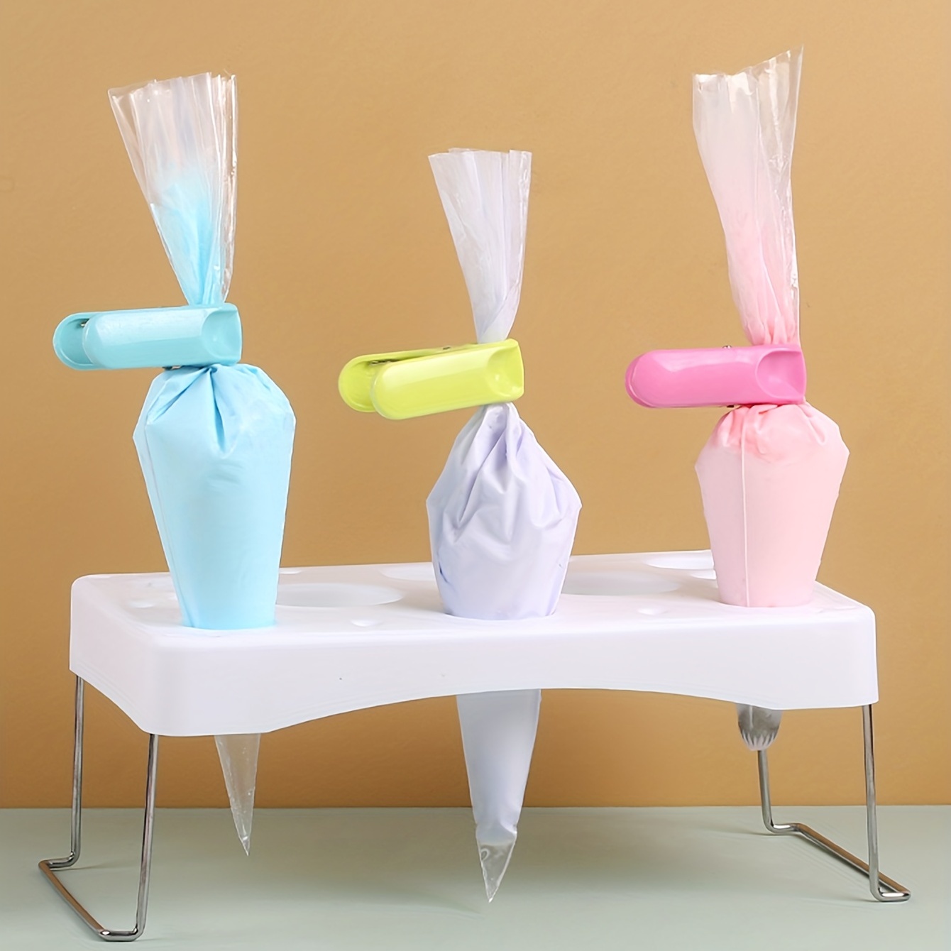 Piping Bag Holder Cake Decoration Work Table Cake Cream - Temu