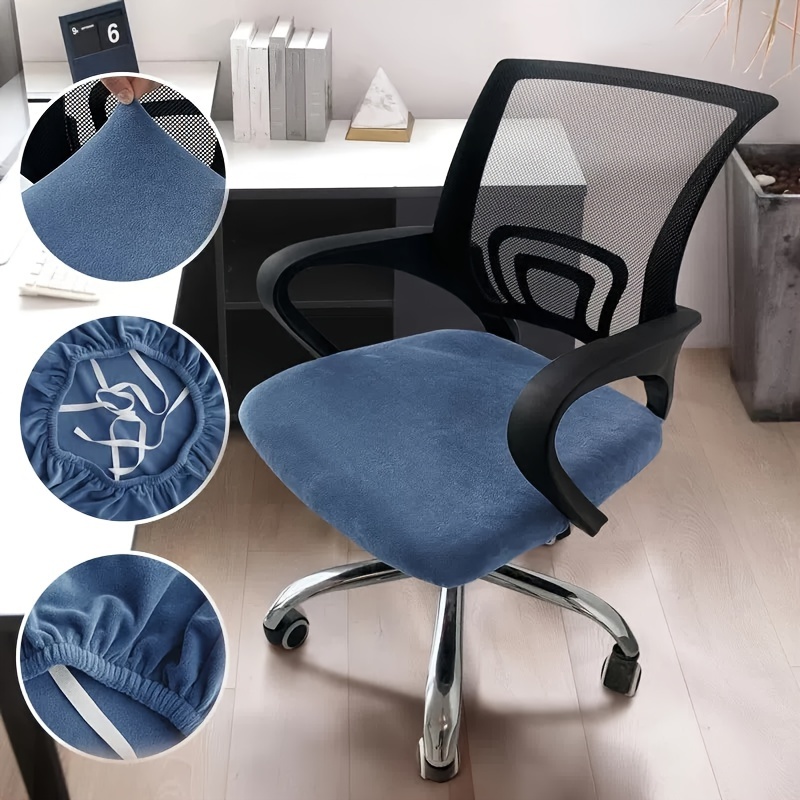 Funda elástica para silla giratoria de oficina, cubierta para sillón de  ordenador, protege de la suciedad