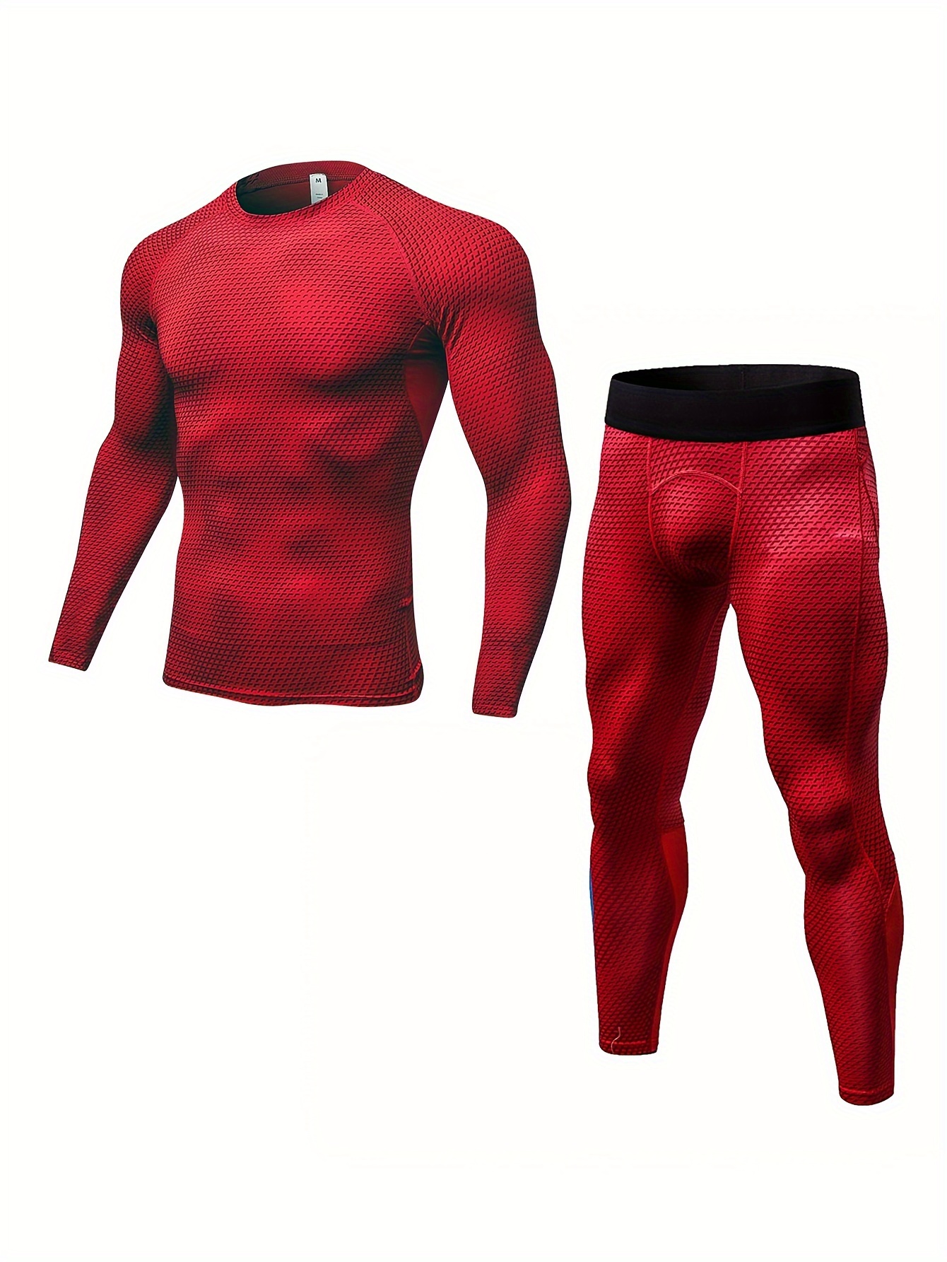 Men's Compression Suit Set: Breathable Quick drying Sweat - Temu Canada