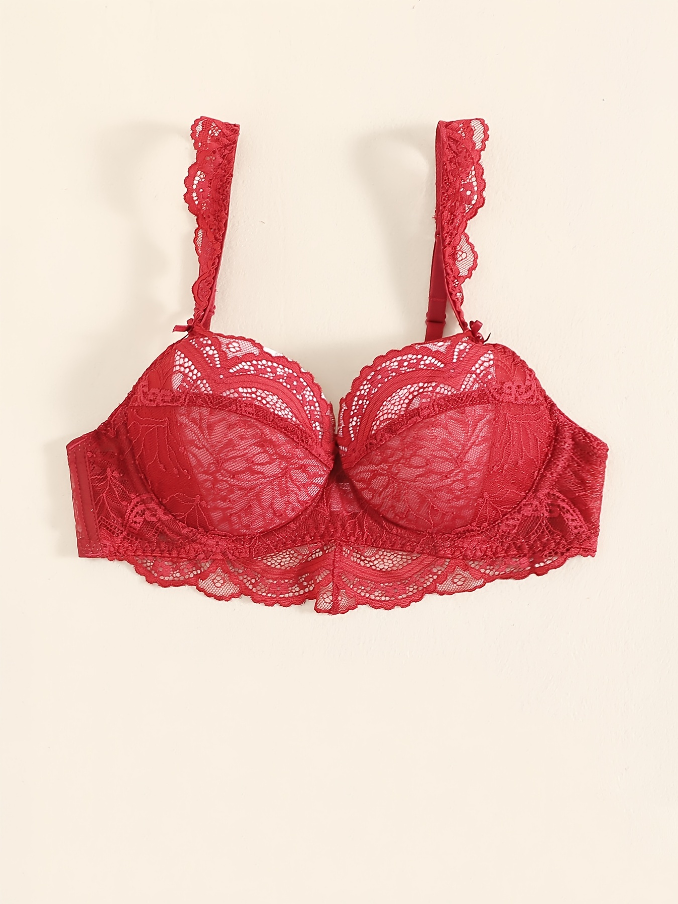 Semi sheer Lace Mesh Everyday Bras Breathable Preppy Style - Temu Canada
