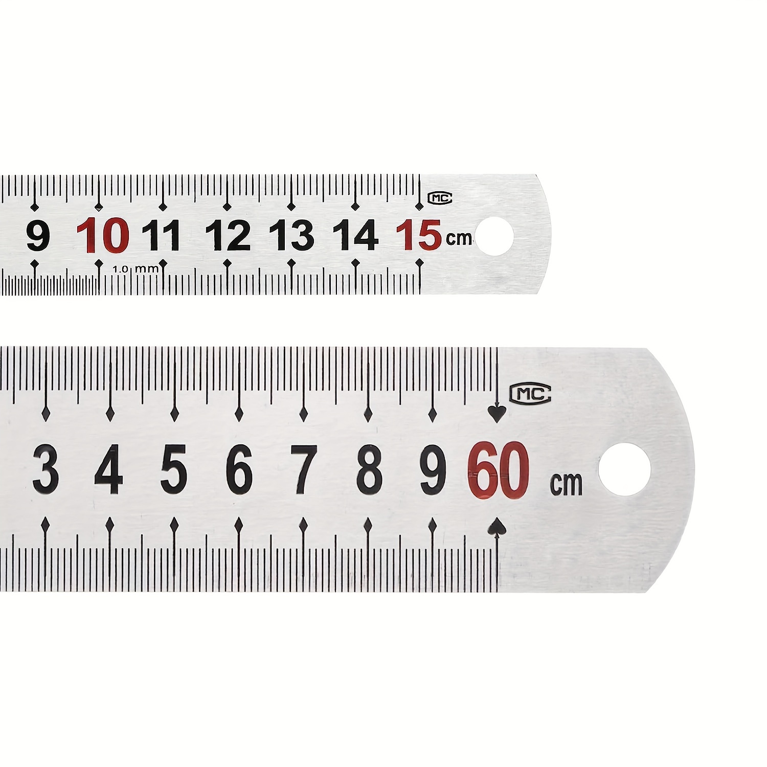 Stainless Steel Straight Ruler Precision Double Sided - Temu Republic of  Korea