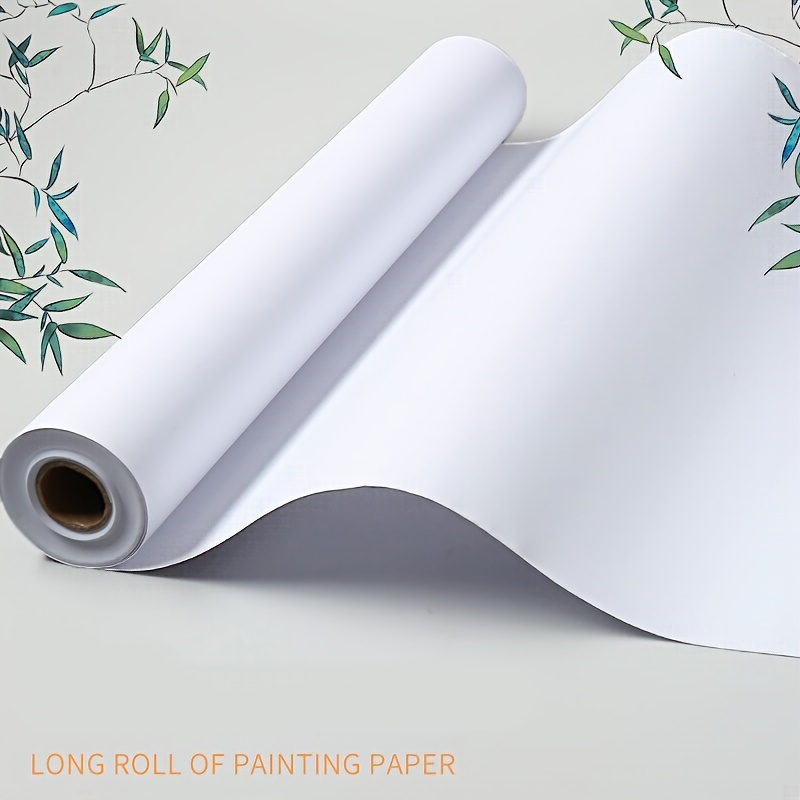 

1 Roll Of Drawing Board Rolled Paper-70g 30*5 Meters Drawing Paper Rolled Paper Acrylic Painting Paper Drawing Paper Graffiti Teaching Aids