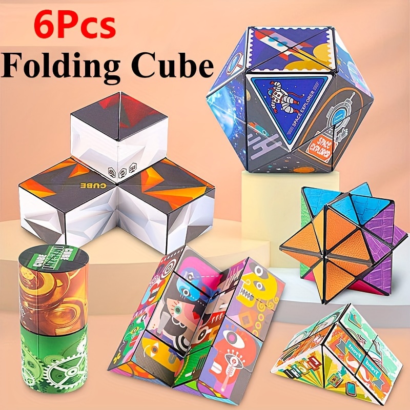 Variété tridimensionnelle Cube magique Anti-Stress jouet géométrie infinie  magnétique Cube modifiable enfants soulagement Fidget jouets