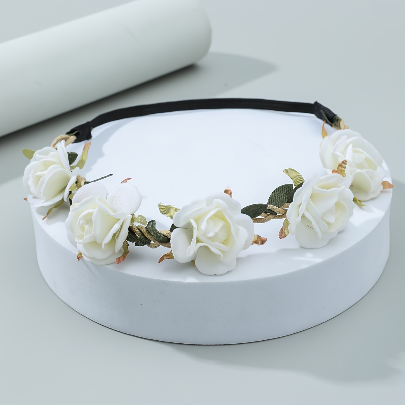 1pc Diadema De Corona De Flores Para Niñas Aro De Pelo De - Temu