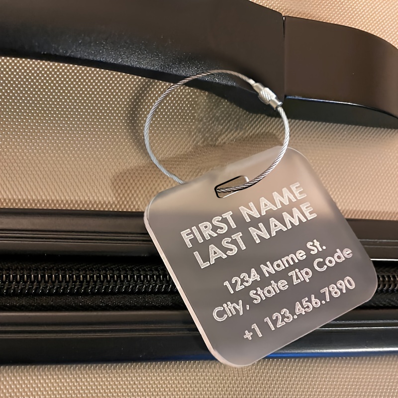 Custom Luggage Tags Names, Personalised Luggage Tag