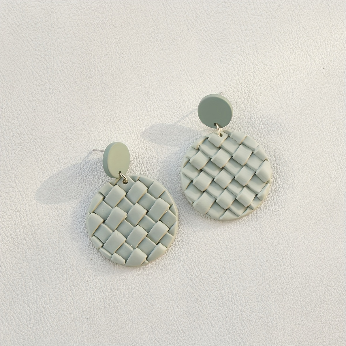 Braided Earrings | Falling Leaves | Polymer Clay Jewelry