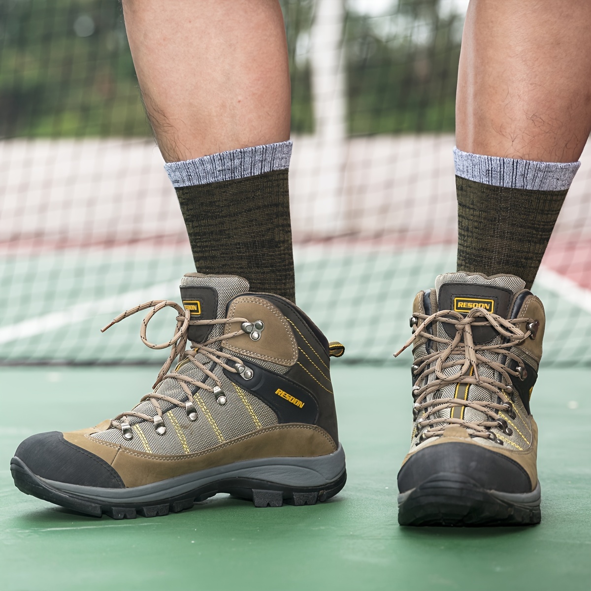 YUEDGE Calcetines de Trabajo para Hombre Calcetines Deportivos