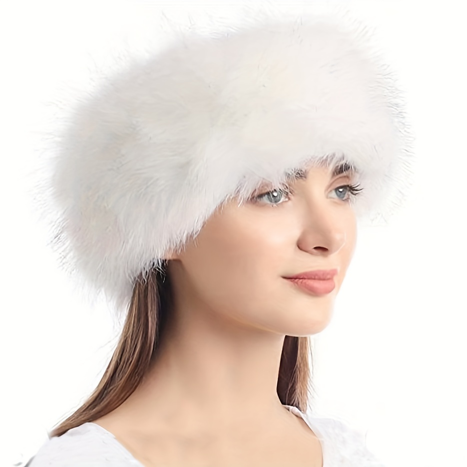 

Winter Imitation Fox Fur Headband, Halloween Props Accessories Plush Headband, Comfortable Warm Headband Ear Protector