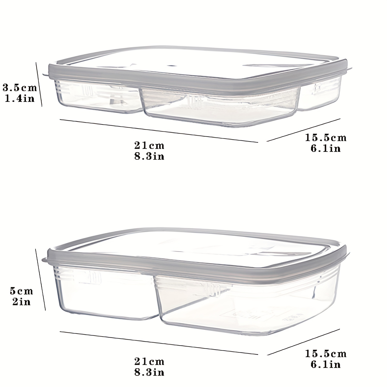 Kitchen Refrigerator Washable Square Food Storage Box With Flip Top Lid,  Multifunctional Reusable Storage Container, For Storing Snacks, Fruits,  Vegetable And Meats, Kitchen Storage Supplies - Temu