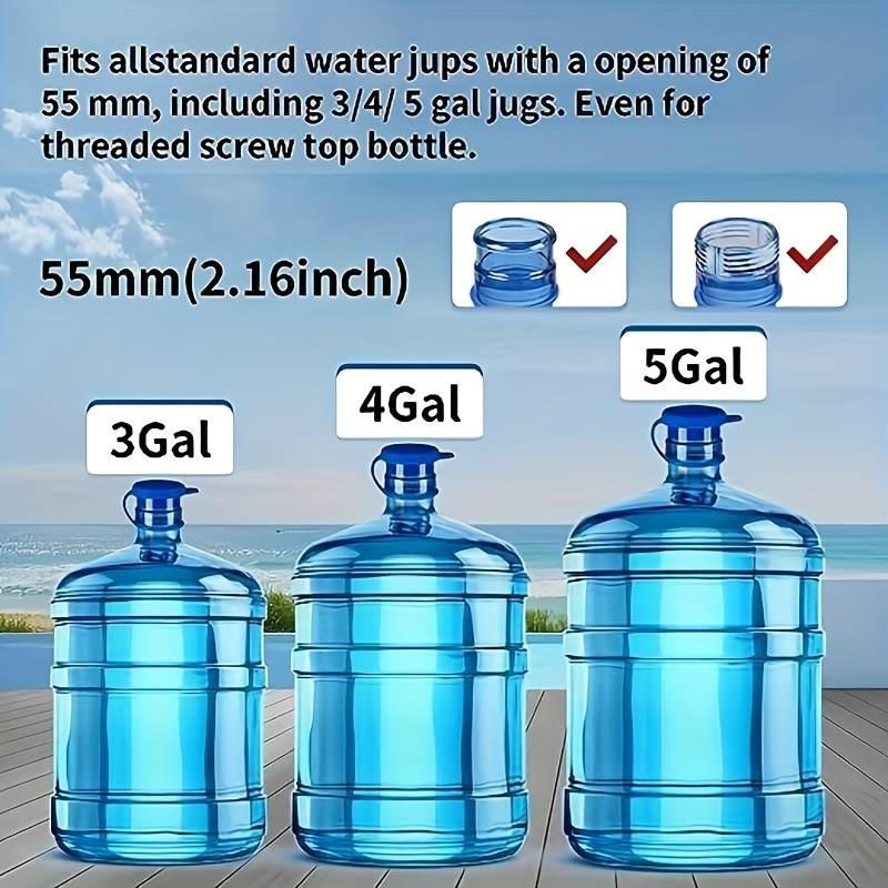 5 Pcs Barrelled Gallon Bottled Water Pail Sealing Screw Cap Cover Lid  Reusable