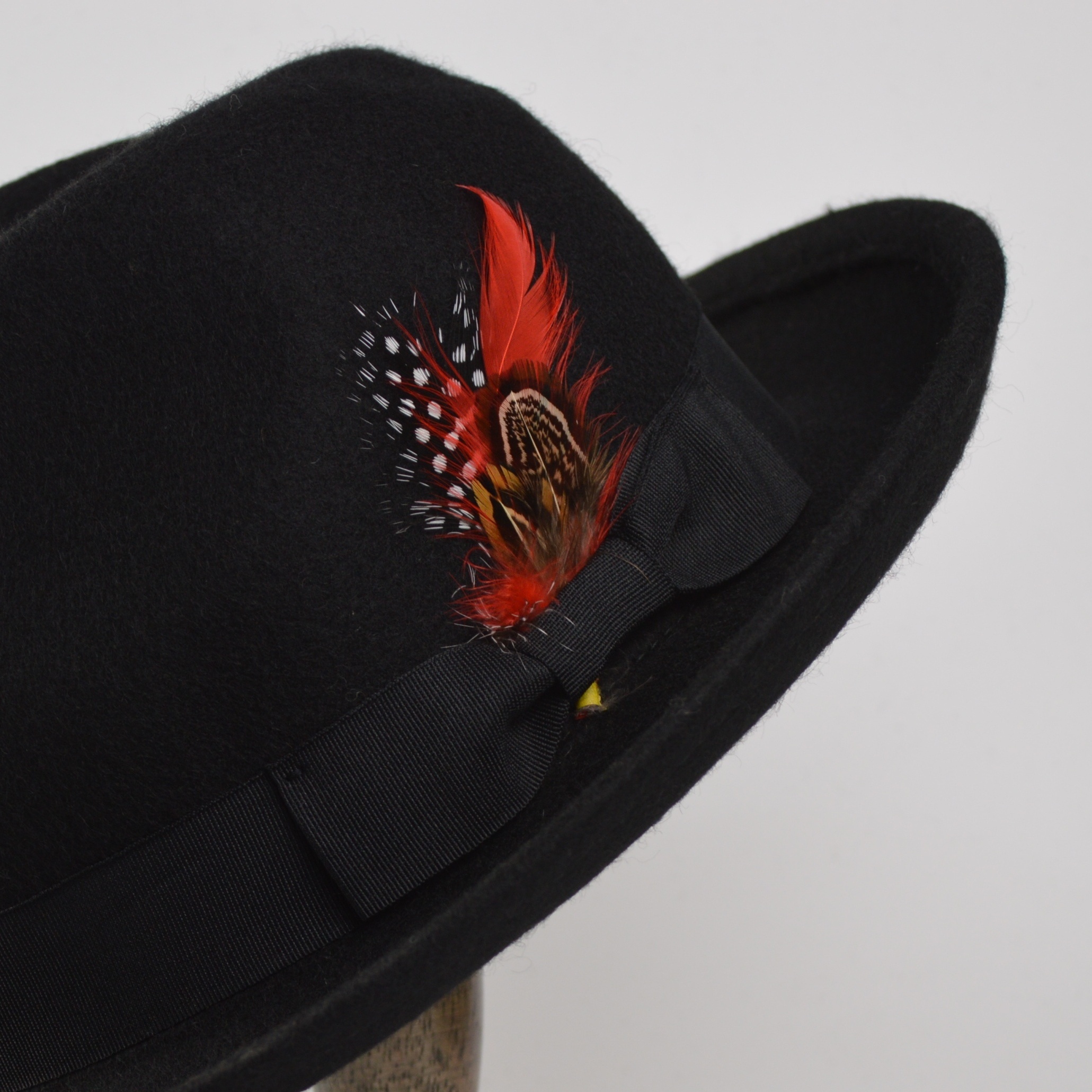 Tweed Jazz Hat Beanie Warm Bow Hat Cotton Blend Elegant Small Bow Hat Fedoras,Temu