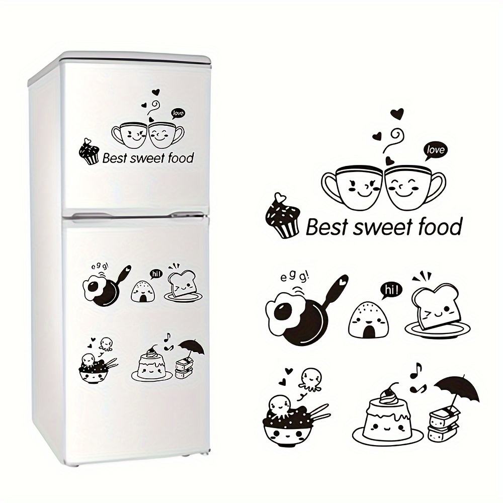 Adesivi murali da cucina PVC caffè cibo dolce fai da te Wall Art  decalcomania accessori per la decorazione della casa forno sala da pranzo  sfondi adesivo - AliExpress