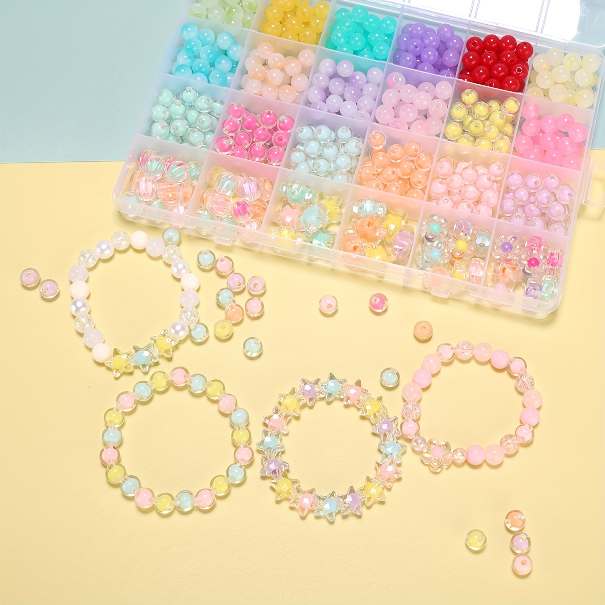 Handmade Beads Bracelet Making Kit Girls Birthday Gift - Temu