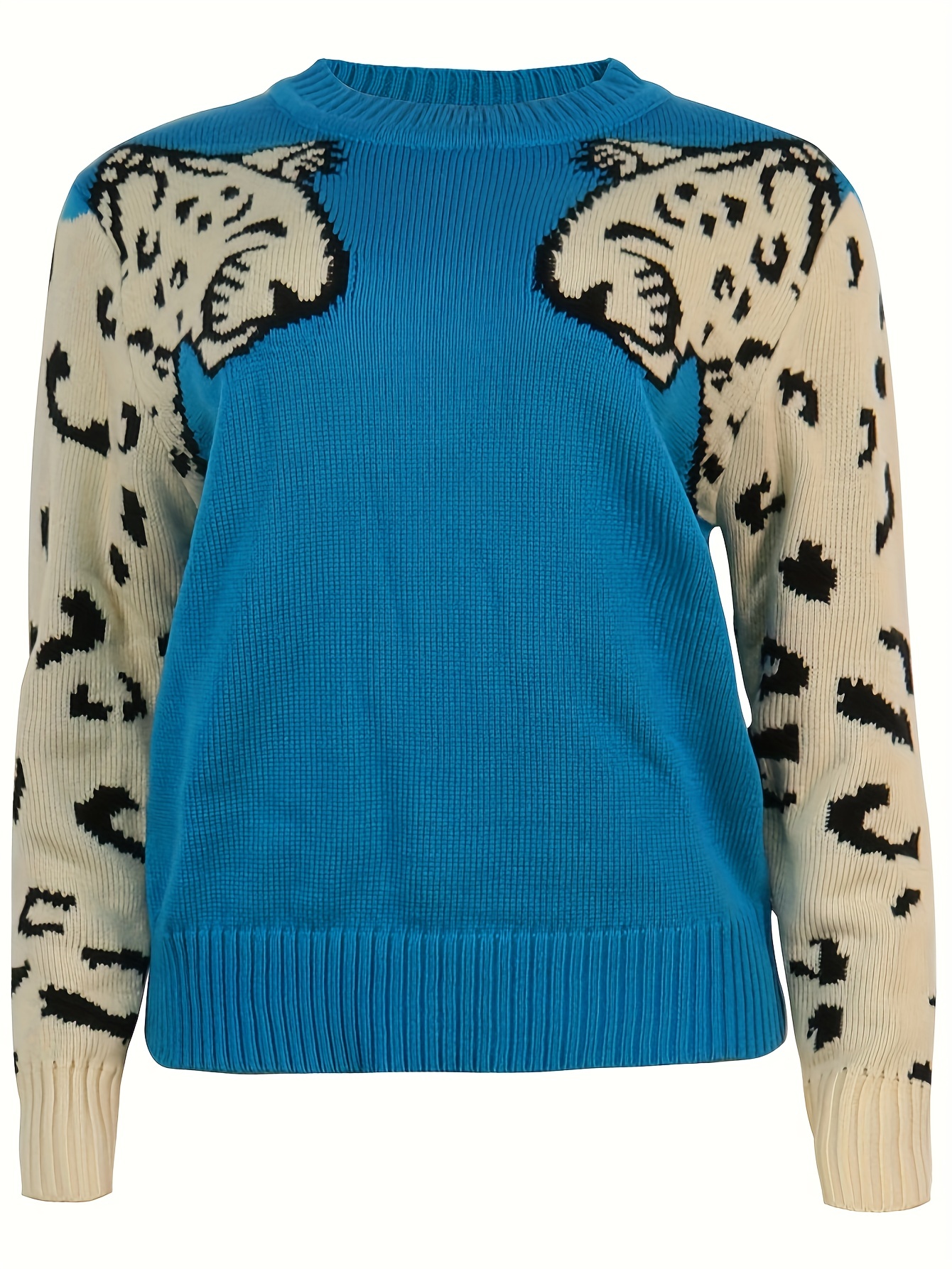 Snow leopard knit on sale sweater