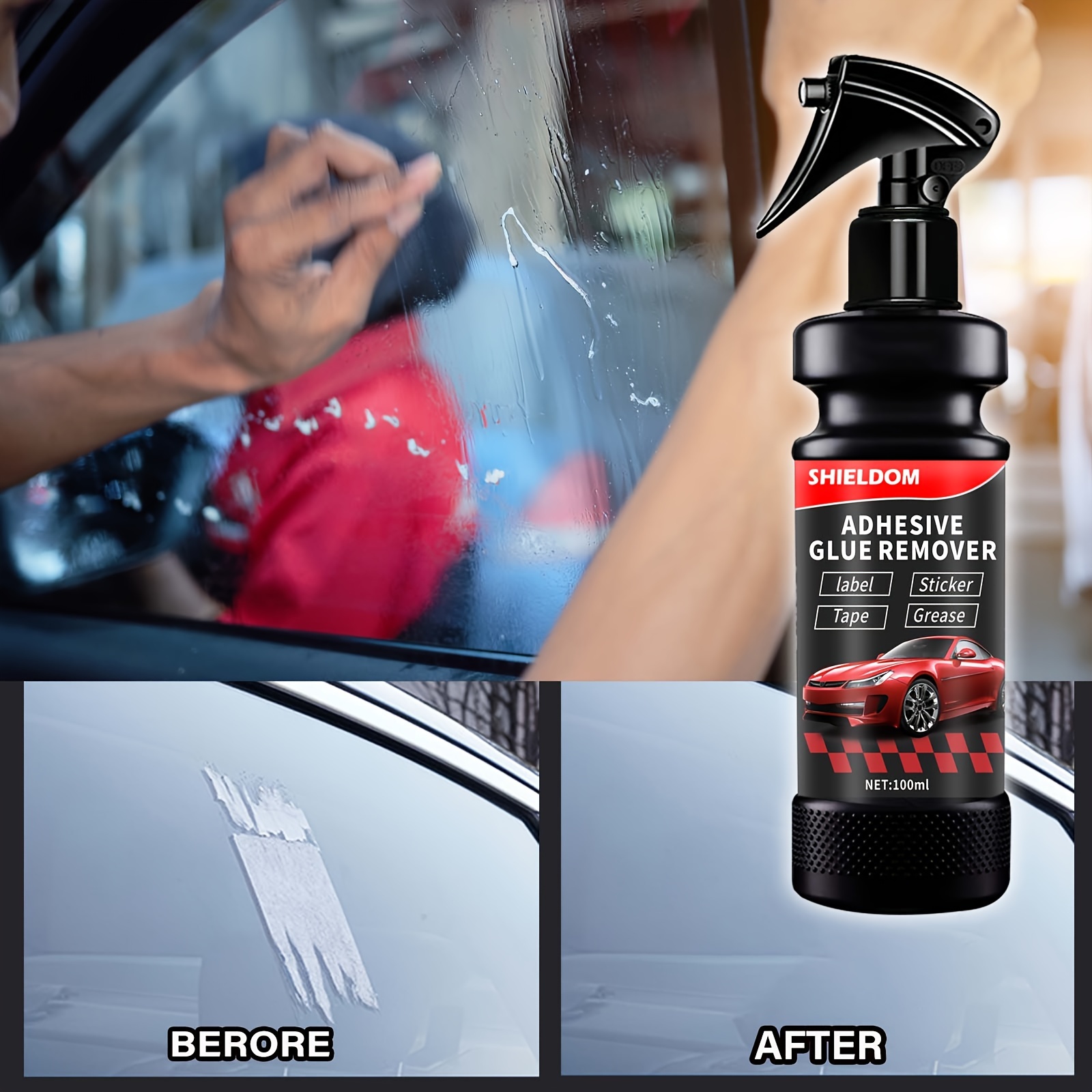 Car Sticker Remover, Effective Household Car Sticky Residue Remover 1.01oz  Multifunctional Car Adhesive Remover For Spots, Stains, Marks