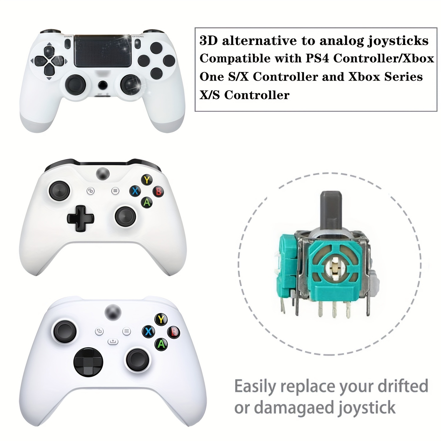 3D Remplacement Analogique Joystick Pour Manette Xbox - Temu Canada