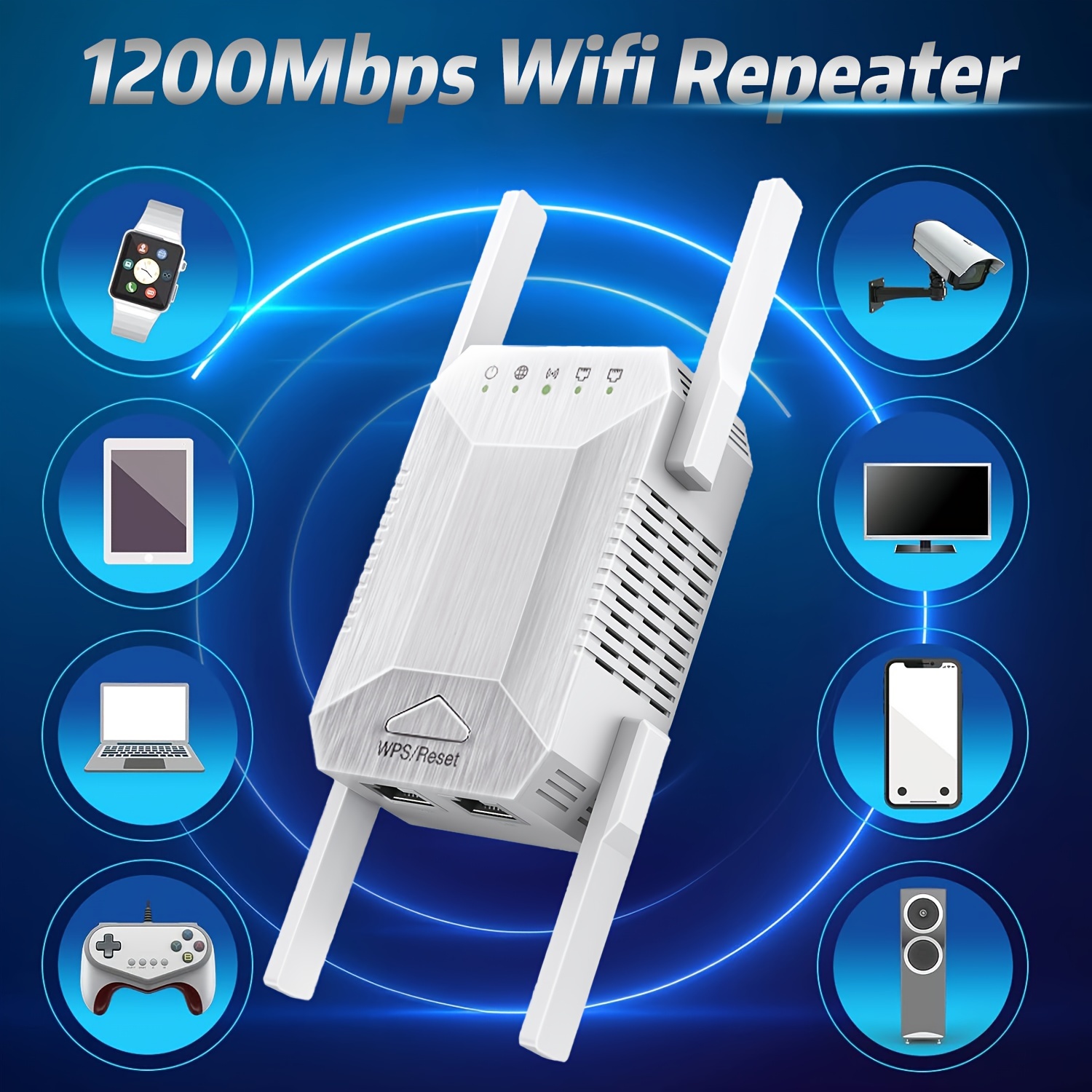Wifi Booster 1200mbps Dual Band (5ghz/2.4ghz) Wifi Extenders