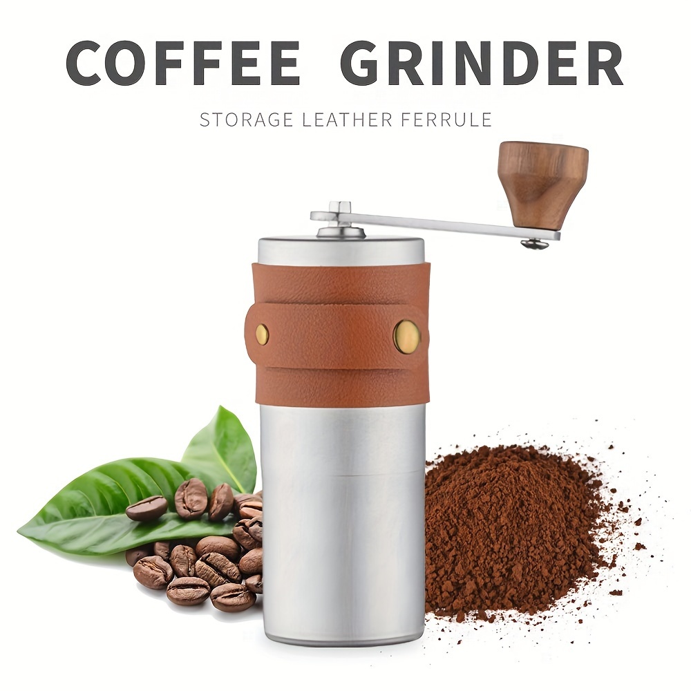 Hand-cranked Black Coffee Grinder - Manual Bean Grinder For Home Use -  Small Powder Grinder For Coffee Beans - Coffee Accessories - Temu