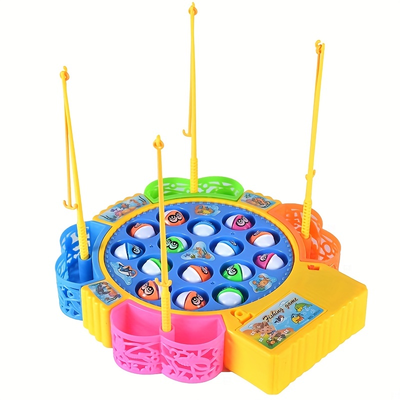 Magnetic Fishing Pool Toys Game For Kids With Fishing Pole - Temu