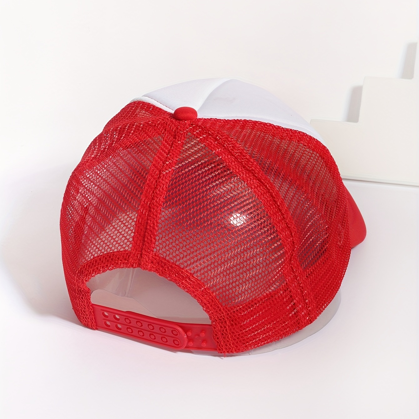 HONEY Print Red Trucker Hat, Unisex Baseball Cap