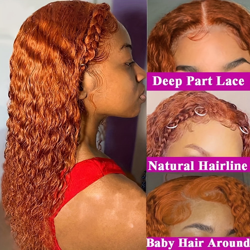 13x4 Deep Wave Lace Front Wigs Human Hair Deep Curly Lace Front