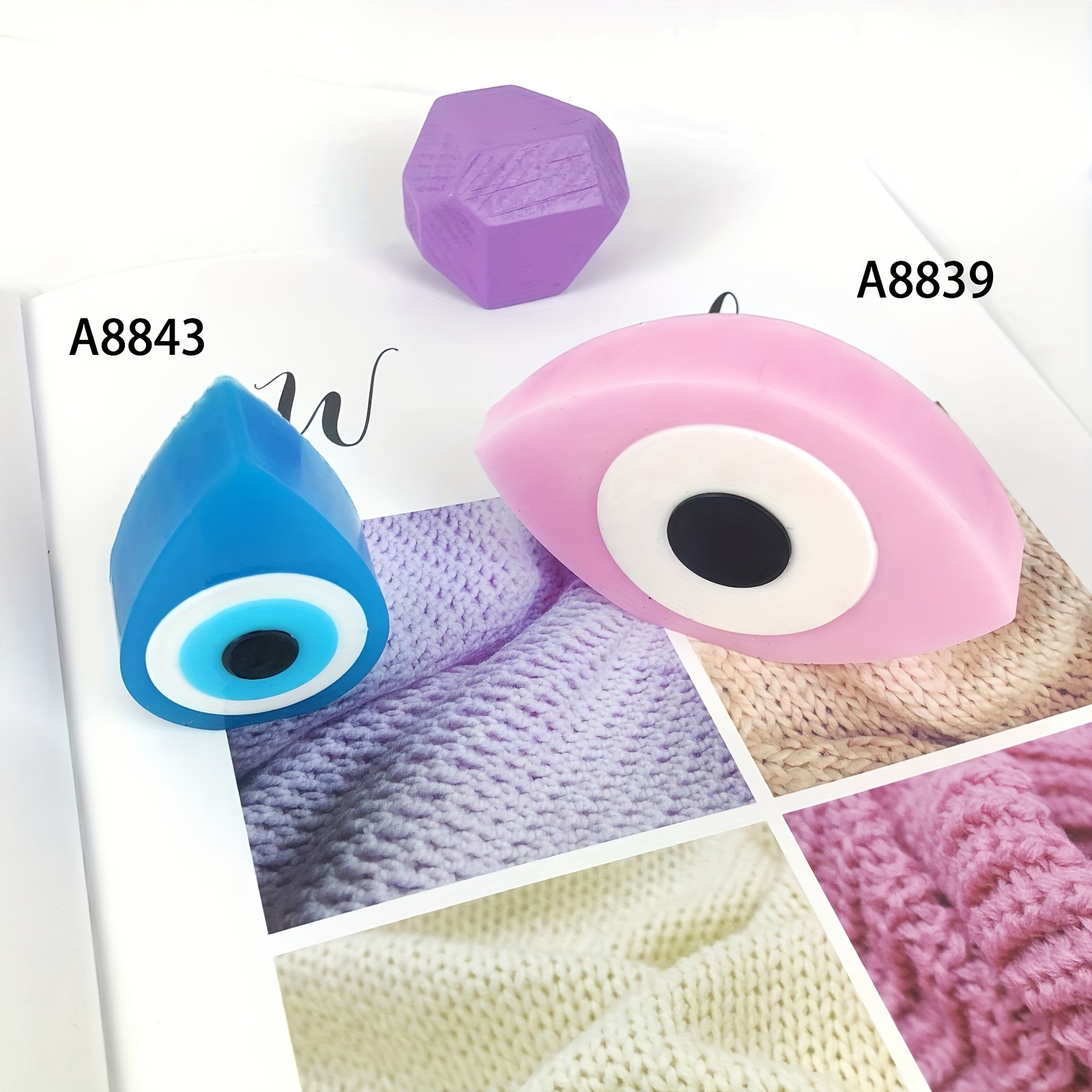 Evil Eye Coaster Silicone Mold 4pcs Coaster Molds With 1pc Coaster Storage  Box Mold Diy Casting