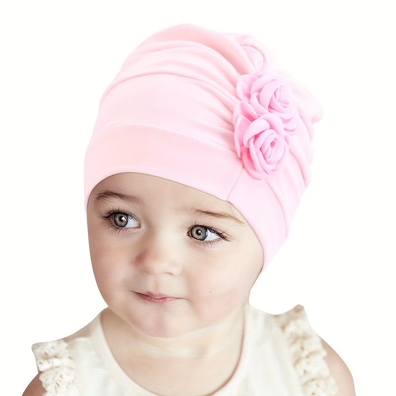 1 Pieza De Turbante Suave Elástico De Color Sólido Para Niña - Temu