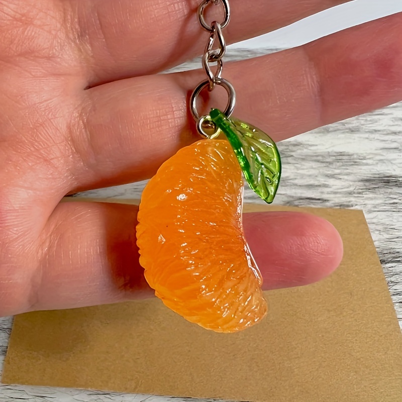 Orange Schlüsselanhänger Miniblings Obst Frucht Früchte