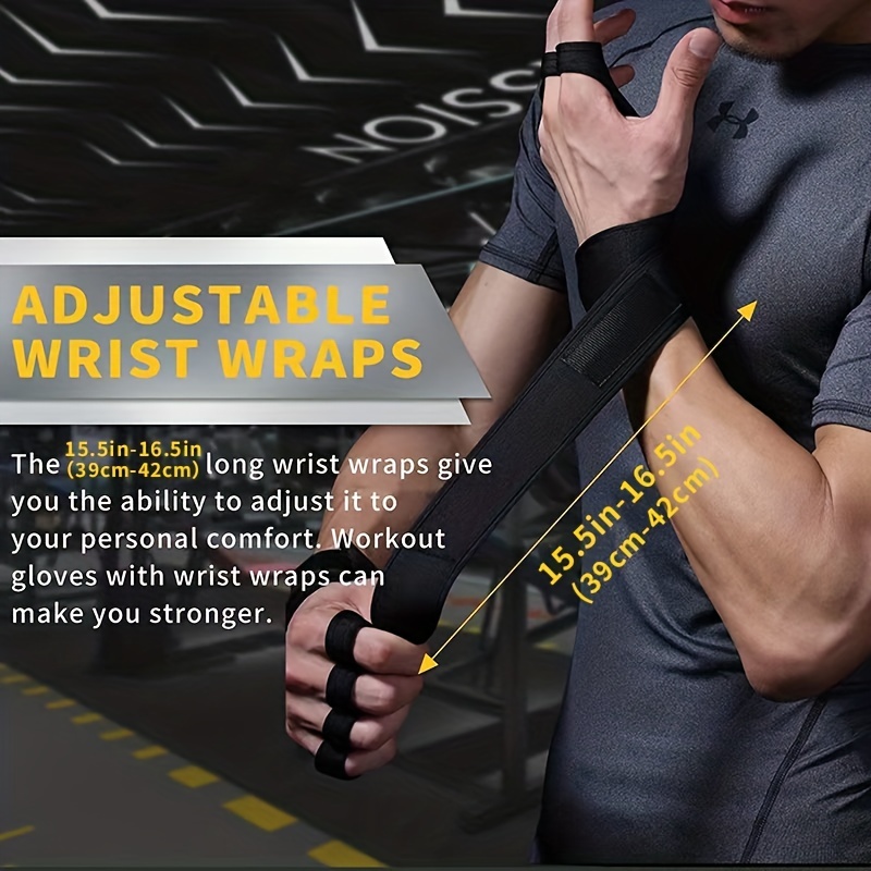 superior protection comfort wear resistant gloves with anti abrasion non slip grip for men women weightlifting fitness training details 3