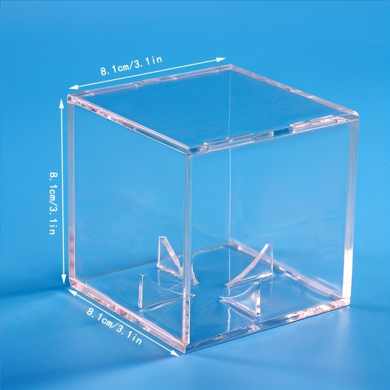 Vitrine carrée transparente plexiglass