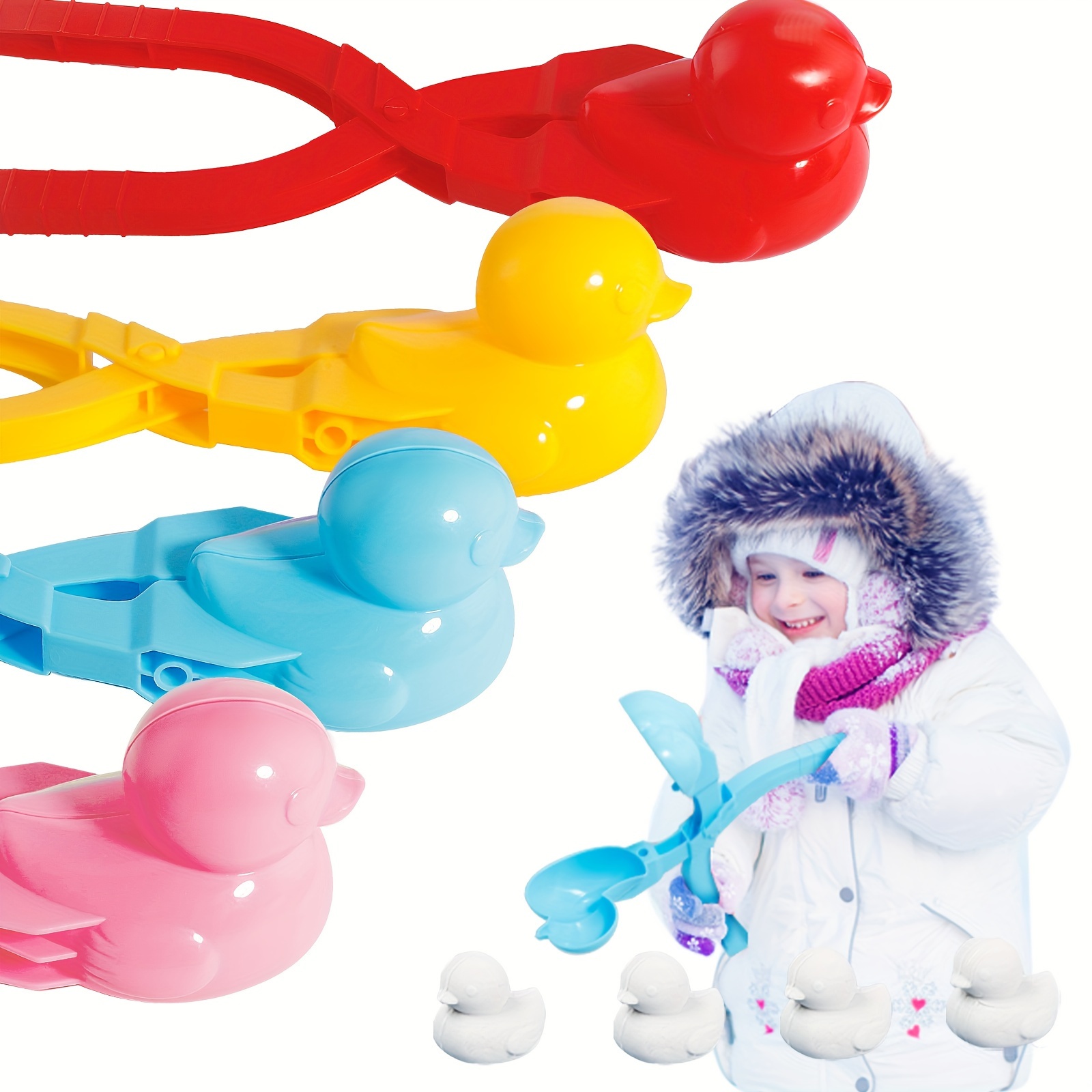 Outdoor Snow Toys Kids, Duck Shape Snow Ball Maker